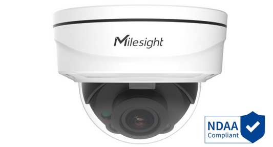 Milesight MS-C2975-RFPD-27135 2MP WDR IR Minidome AI IP-kamera, 2,7-13,5 mm, HVIT