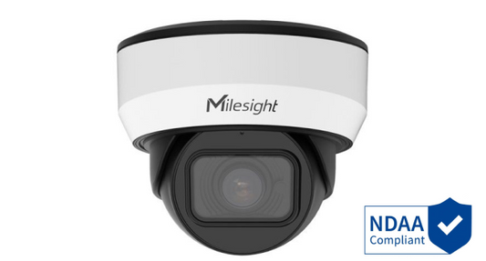 Milesight MS-C2975-RFPD-27135 2MP WDR IR Minidome AI IP-kamera, 2,7-13,5 mm, HVIT