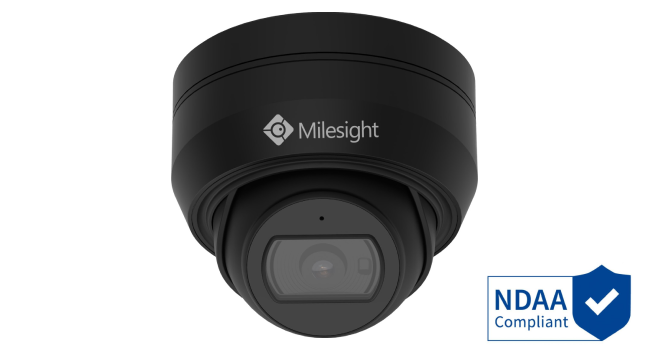 Milesight MS-C2975-RFPD-27135 2MP WDR IR Minidome AI IP-kamera, 2,7-13,5 mm, SVART