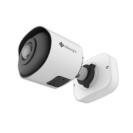 Milesight MS-C8165-PA (NDAA) 8MP, 4K, 120dB Super WDR , IR15m, AI 180° Panoramic Camera,Mini Bullet, 1.68mm@F2.0